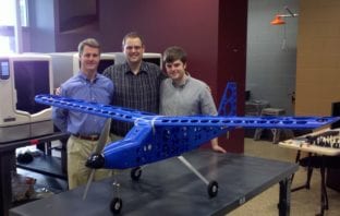 3D Printed plane flies with speed 45 mph